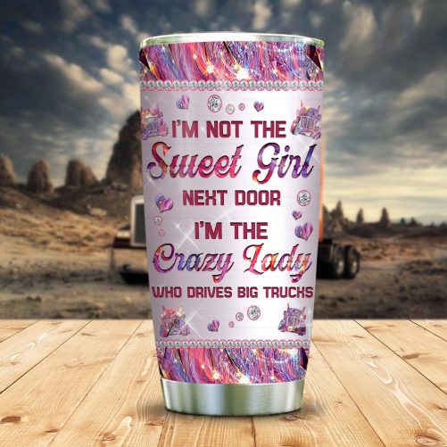 1617959204576 Lady Trucker Pink Metal Style Personalized KD2 ABDZ0904005Z Stainless Steel Tumbler mk2