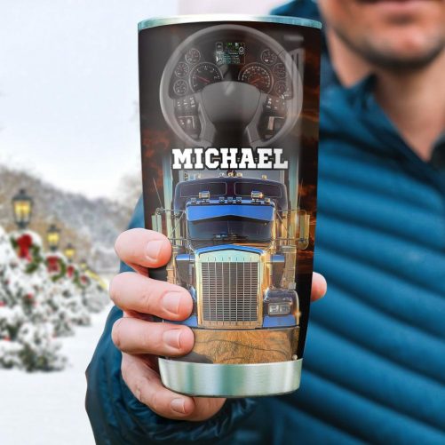 1621935604184 Trucker Dad Way Cooler Personalized HLLZ2505012Z Stainless Steel Tumbler mk2