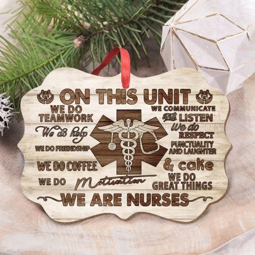 1633602859330 Wooden Style We Are Nurses HALZ0710021Z Ornament mk2