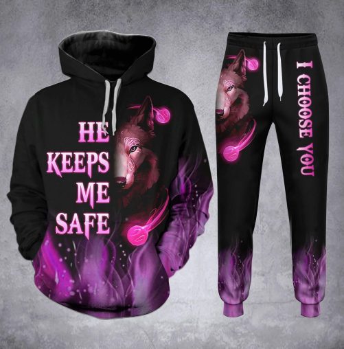 Wolf Hoodie And Sweatpants Set