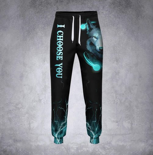 Wolf Hoodie And Sweatpants Set