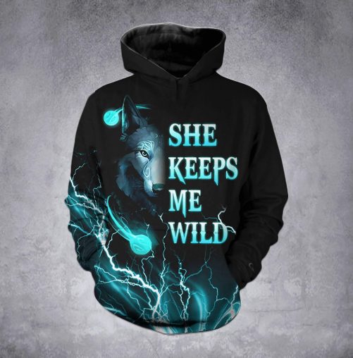 Wolf Hoodie And Sweatpants Set