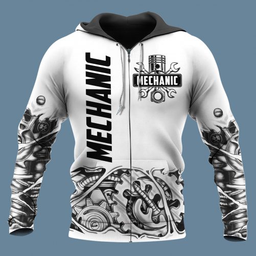Mechanic 3D Hoodie Im Here Because You Broke Something White FZH