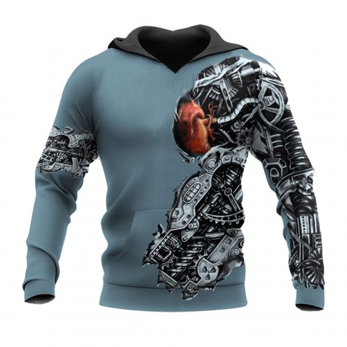Mechanic 3D Hoodie Mechanic Metal Tattoo front