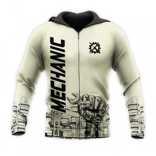 Mechanic 3D Zip Hoodie For Men Just The Tip I Promise front 1
