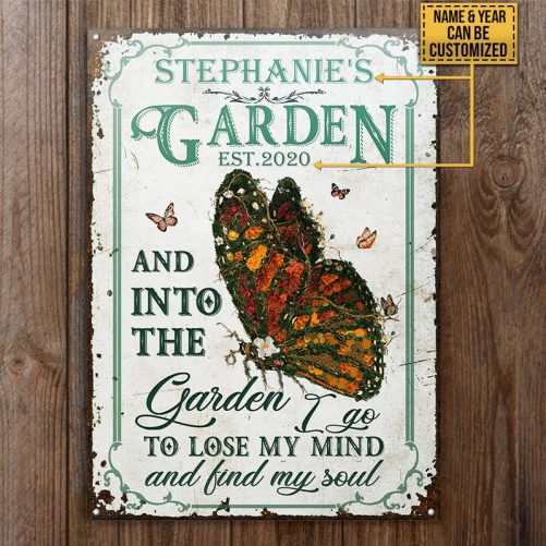 Personalized Butterfly Garden And Into Customized Classic Metal Signs MK3 1024x1024@2x