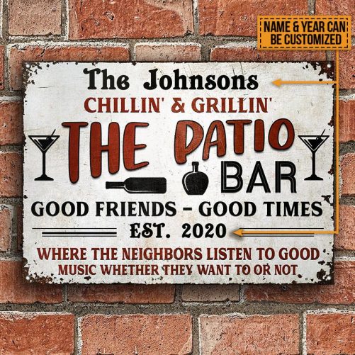Personalized Grilling Patio Backyard Custom Classic Metal Signs TT019 CIN036 mockup4 1024x1024@2x