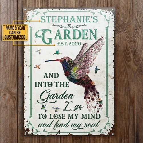 Personalized Hummingbird Garden And Into Customized Classic Metal Signs MK3 1024x1024@2x