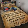 To My Wife Old Trucker Bedding