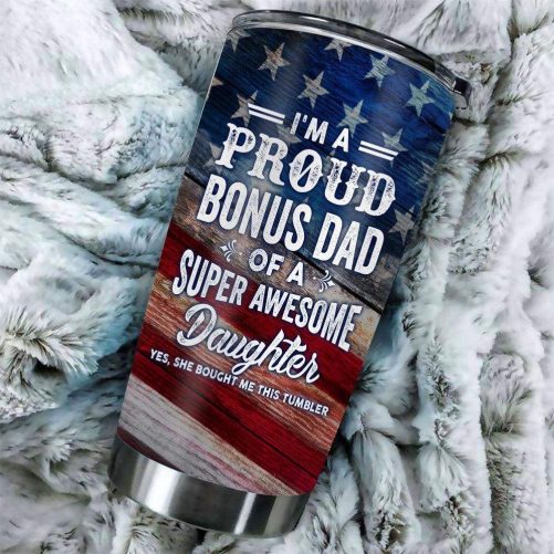 gift for dad american flag im proud dad of a super awesome daughter tumbler 20oz 195 1024x1024