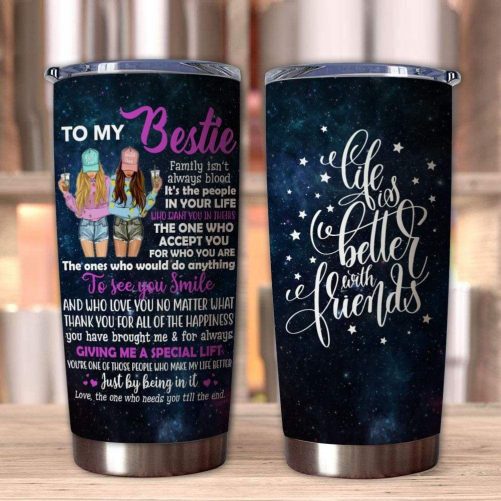 gift for friend bestie thanks for all of the happiness you have brought me tumbler 20oz 498 1024x1024