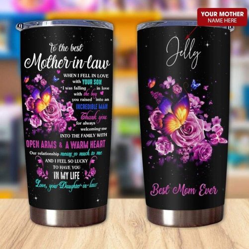 gift for mom mother in law pink rose art thanks for always welcoming me into the family 305 1024x1024