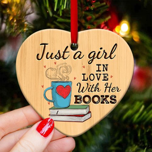 1636631417125 Just A Girl Who Loves Books Book Lovers ANLZ1011006Z Heart Ornament mk3