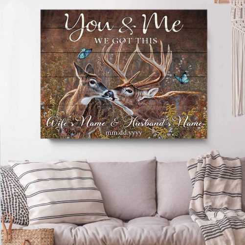 stunning gift store canvas wall art canvas you me deer custom