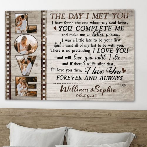 the day i met you canvas