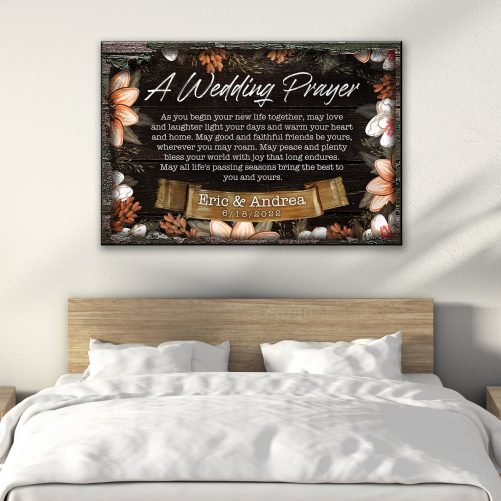 wedding prayer canvas