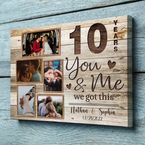 Couple You And Me 10 Years Wedding Anniversary