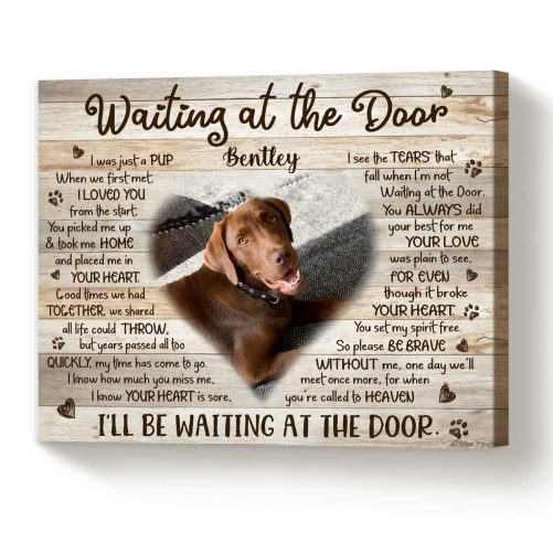 Waiting At The Door Canvas Dog Memorial Gifts Pet Sympathy Gift Pet Memorial Gift Pet Loss Gifts 2 1024x1024@2x