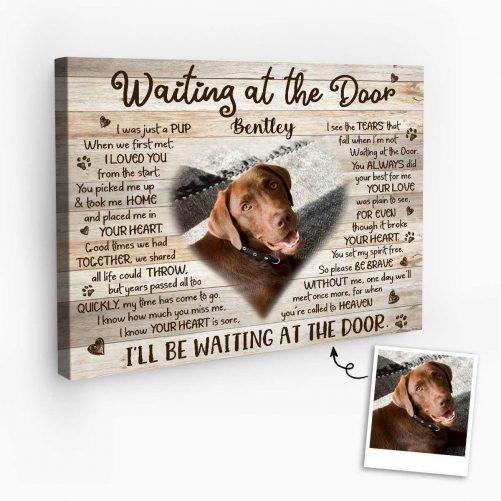 waiting at the door canvas
