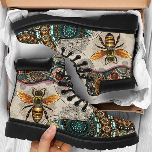 Bee Boots Vintage Mandala All Season Boots 2