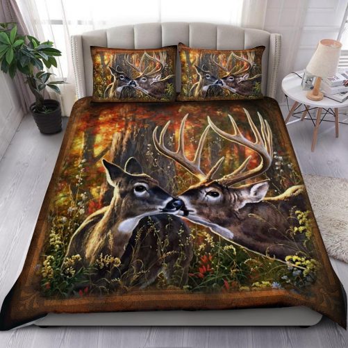 Couple Deer 3D Bedding Set