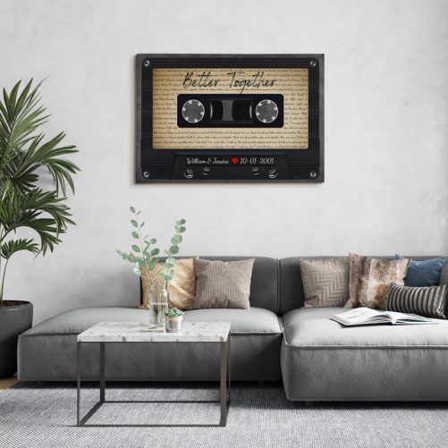Custom Song Lyrics Customizable Name Date Song Name Cassette Tape
