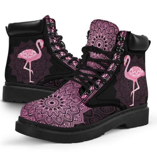 Flamingo Leather Boot Vegan Boots All Season Boots 1