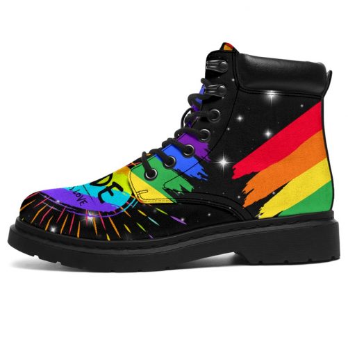 Lgbt Pride Boots Limited Vegan Boots All Season Boots 3
