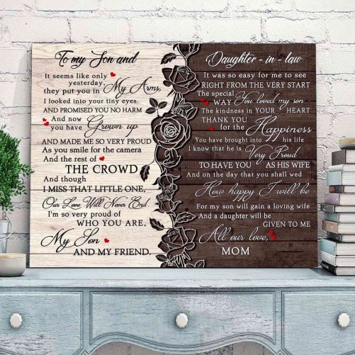 Wedding Gift Ideas For Bride And Groom With Rose Canvas Prints 3
