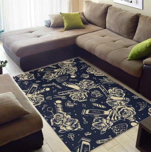 barber rug vintage 3