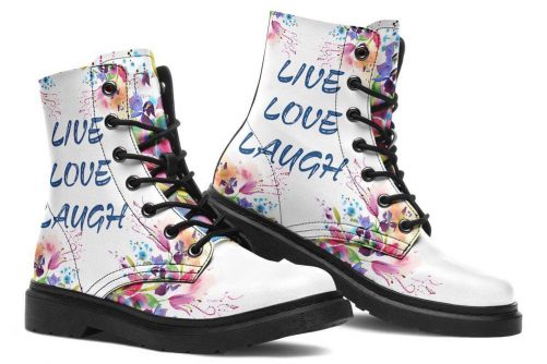 live love laugh leather boots 1