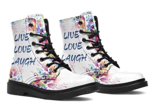 live love laugh leather boots 2