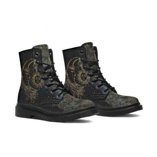 sun moon leather boots