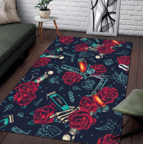 vintage barber rug 2