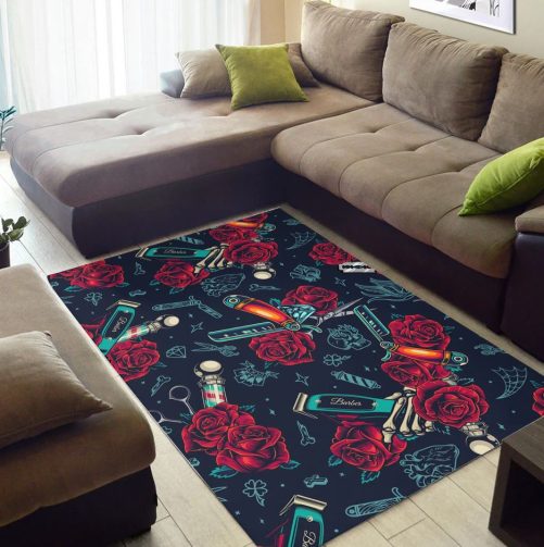 vintage barber rug 3