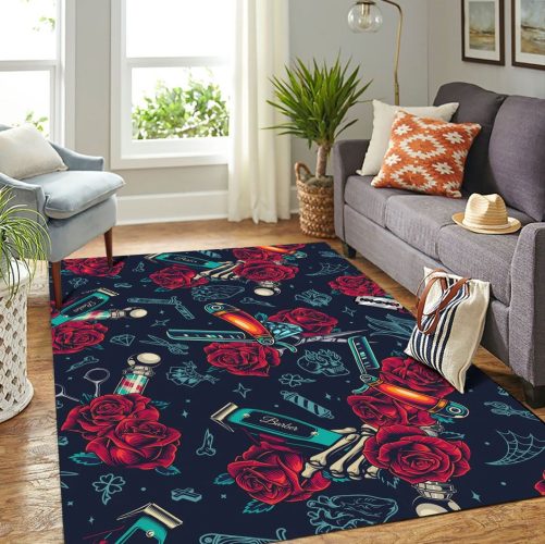 vintage barber rug 4