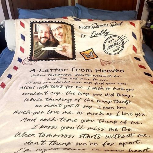 A Letter From Heaven Blanket Personalized Name Blanket Blanket For Memory Family Blanket Blanket For Gift 1