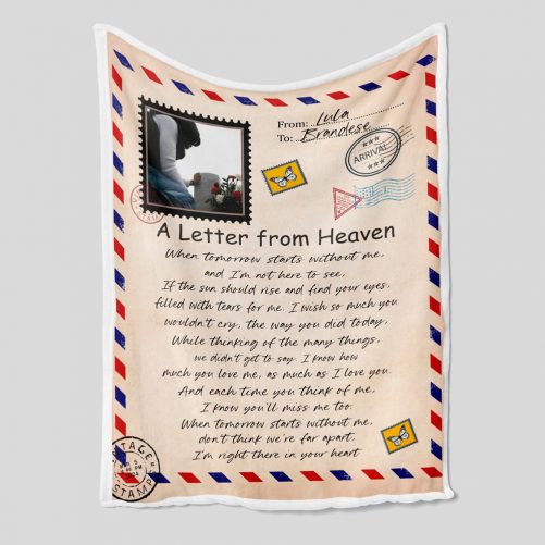 A Letter From Heaven Blanket Personalized Name Blanket Blanket For Memory Family Blanket Blanket For Gift 1