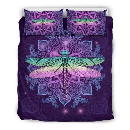Maori mandala dragonfly bedding set 1