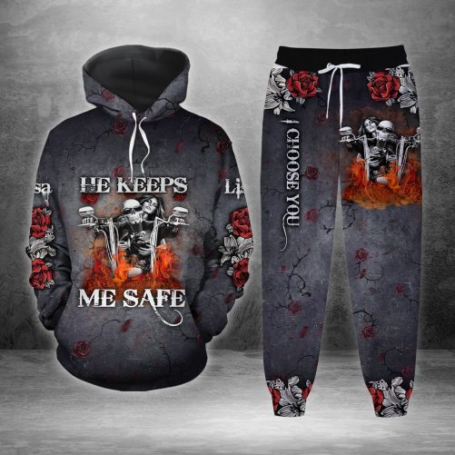 Skull Couple From Our First Kiss Till Our Last Breath Couple Hoodies Custom Name All Over Print Couple Matching Hoodie Sweatpants 1