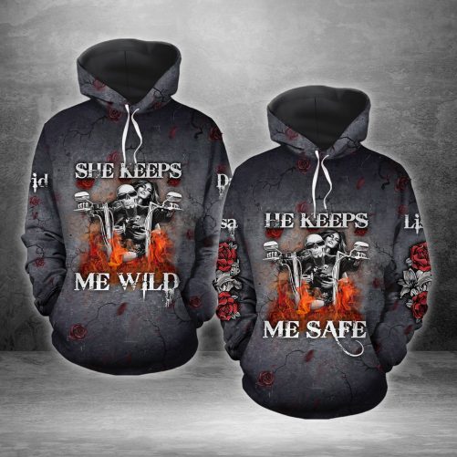 Skull Couple From Our First Kiss Till Our Last Breath Couple Hoodies Custom Name All Over Print Couple Matching Hoodie Sweatpants 2