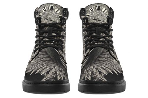 TIME IS RUNNING OUT SKULL boots