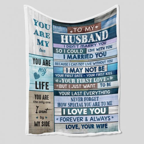 To My Husband Blanket Personalized Name Blanket Gift Blanket Blanket For Couple Blanket For Love Wedding Anniversary Blanket 1