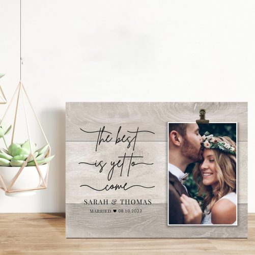 Wedding Gift Personalized Wedding Picture Board for Couples Custom Married Keepsake Newly Married Gift