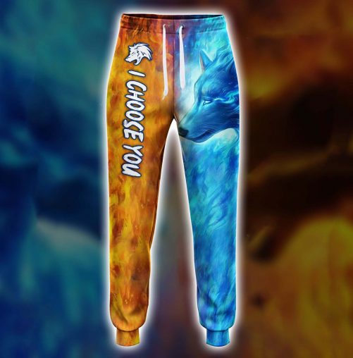 Wolf Water Fire Couple Hoodie Set 2