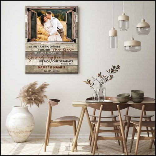 Custom Canvas Prints Personalized Gifts Wedding Anniversary Gifts Photo Gifts Window Let No One Separate Wall Art Decor