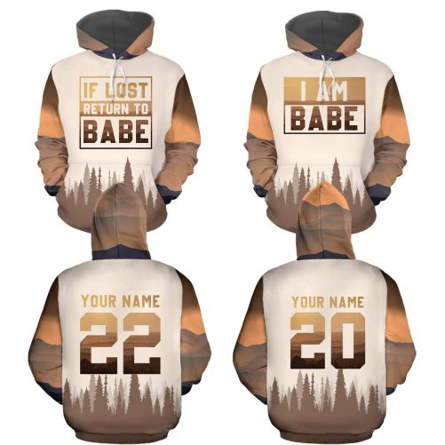 Babe Matching Couple Hoodie 3