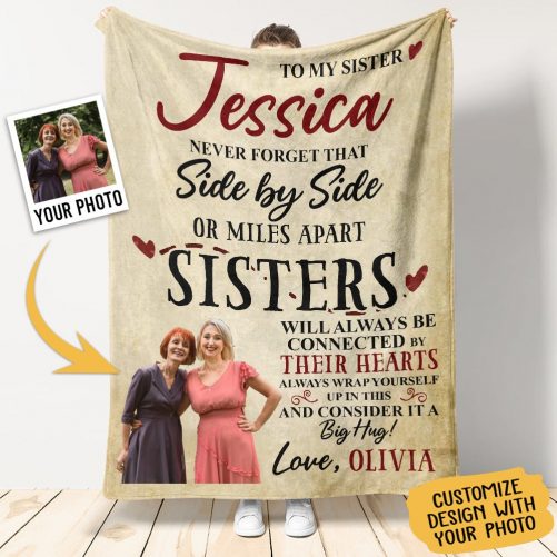 Gift For Sister Blanket To My Sister Never Forget That Side By Side Love From Little Sister 1
