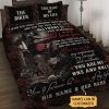 Custom Personalized Skull Couple Quilt Bed Set - Gift Idea For Couple - Till Death Do Us Part main image 0