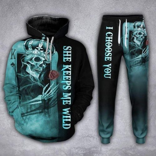 Skull Wild Safe Couple Hoodie – Joggers 1
